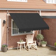 vidaXL Toldo retrátil manual 300 cm antracite