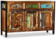 vidaXL Aparador de madeira reciclada maciça 120x35x76 cm