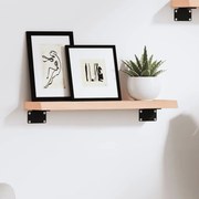 vidaXL Prateleira de parede 40x10x2 cm carvalho maciço não tratado