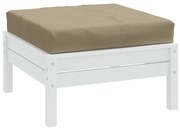 vidaXL Almofadão p/ paletes 60x60x9,5 cm mesclado tecido cinza-acas.