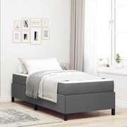 vidaXL Cama Box Cinza escuro, Preto 90 x 190 cm