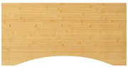 vidaXL Tampo de secretária 110x55x2,5 cm bambu