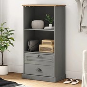vidaXL Estante VIGO 60x35x114,5 cm madeira de pinho maciça cinzento