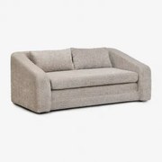 Sofá Cama Dalila De 2 Lugares Em Tecido Bouclé Bouclé Castanho Trigo - Sklum