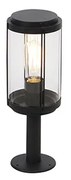 LED Candeeiro de exterior design inteligente preto 40cm com wifi ST64 - Schiedam Design