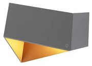 Candeeiro de parede Fold cinzento com cobre Design,Moderno