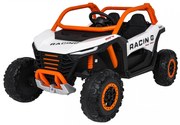 Carro elétrico para Crianças 4X4 2 Lugares 24V RACING Road 2000, Pneus	Espuma EVA, Assento couro ecológico Branco