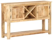 vidaXL Aparador 120x30x76 cm madeira de mangueira áspera