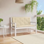 vidaXL Almofadão p/ banco de jardim 120x(50+50)x7cm tecido oxford bege