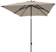 Guarda-sol de jardim Moraira 230x230 cm cor cru