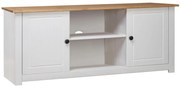 vidaXL Móvel de TV 120x40x50 cm madeira de pinho maciça Panama branco