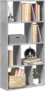 vidaXL Estante 60x20x120,5 cm derivados de madeira cinzento cimento