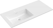 Mexen Otis lavatório embutido à esquerda 101 x 46,5 cm, branco brilhante - 25181000L