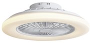 Ventoinha de Teto Branca 48,5cm Incl. LED RGB Regulável com Controlo Remoto - Clemo