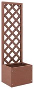 vidaXL Vaso com treliça WPC 40x30x135 cm