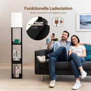 Estante elegante com luminária 2 em 1