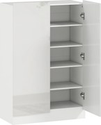 HOMCOM Armário de 5 níveis para 20 pares de sapatos, prateleiras ajustáveis, para entrada, corredor, Branco | Aosom Portugal