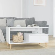 vidaXL Mesa de centro 90x49x45 cm derivados de madeira branco