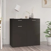 vidaXL Aparador 80x36x75 cm derivados de madeira preto