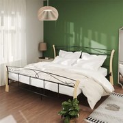vidaXL Estrutura de cama 200x200 cm metal preto