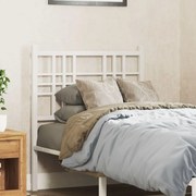 Cabeceira de cama 75 cm metal branco