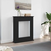 vidaXL Cornija lareira 75x20x87,5 cm deriv. madeira carvalho preto