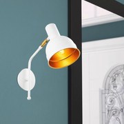 Candeeiro de Parede Berceste – Branco – 17 x 37 cm