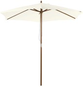 Chapéu de Sol Ø250x230cm Chapéu de Sol com Mastro de Madeira com 6 Has