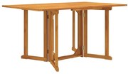 vidaXL Mesa de jardim com tampo rebatível 150x90x75cm teca maciça