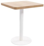 vidaXL Mesa bistrô 60x60 cm MDF castanho-claro