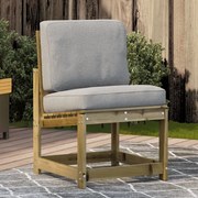 vidaXL Cadeira de jardim 50,5x55x77 cm madeira de pinho impregnada