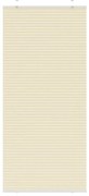 vidaXL Creme Plissada Cega 100x200 cm Largura Tecido 99,4 cm Poliéster