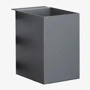 Cesto De Utensílios 15x10 Cm Para Cozinha Modular De Exterior Em Aço Savona Cinza Grafito - Sklum