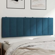 vidaXL Almofadão de cabeceira 140 cm veludo azul