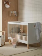 Cama de grades para bebé, linha Ursa Maior branco claro bicolor/multicolo