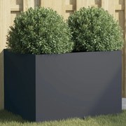 vidaXL Vaso/floreira 62x47x46 cm aço antracite