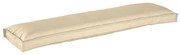 vidaXL Almofada Bege 150 x 40 x 8 cm Tecido Oxford