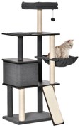 PawHut Árvore para Gatos Grande Altura 146cm com Plataformas Caverna d