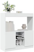 vidaXL Armário alto 92x33x100 cm derivados de madeira branco