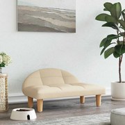 vidaXL Cama para cães 70x52x30 cm tecido cor creme