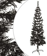 vidaXL Árvore de Natal fina 120 cm preto