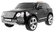 Carro elétrico para Crianças 12V Bentley Bentayga Rodas de EVA, Assento de couro Preto