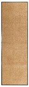 Tapete de porta lavável 60x180 cm creme