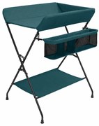 Mesa muda-fraldas ferro verde