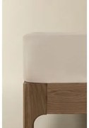 Lençol De Baixo De Algodão Percal Lesia 180 Fios Tapioca Bege & Cama 135/140cm (140 X 200 X 40 Cm) - Sklum