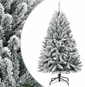 vidaXL Árvore de Natal artificial articulada c/ flocos de neve 120 cm