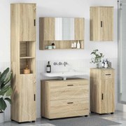 vidaXL Conjunto de Móveis para Banheiro 5 pcs Carvalho Sonoma