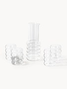 Jarro artesanal com copos Bubbly, conjunto de 5
