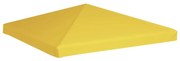 vidaXL Cobertura de gazebo 270 g/m² 3x3 m amarelo