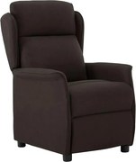 vidaXL Poltrona reclinável Marrom Escuro 66.5 x 94 x 101.5 cm